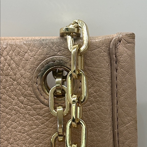 Tory Burch Luxurious Blush Pink Pebbled Leather Shoulder Bag w/ Gold Chain 🌸🌸 - Picture 6 of 10